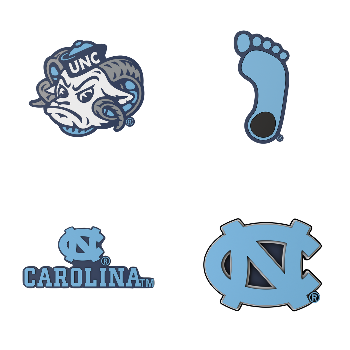 Budz | UNC Tarheels | 4-Pack Bundle image 1